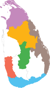 Map in Sri Lanka