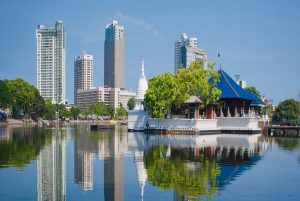 Beira Lake in Sri Lanka