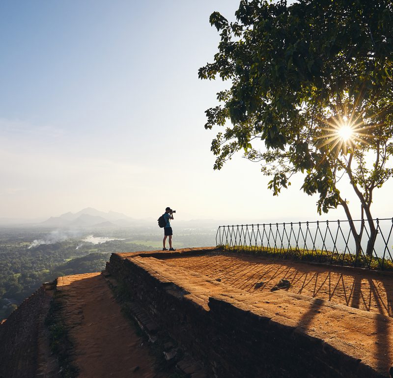 Photographer on the top of Sigiriya rock
