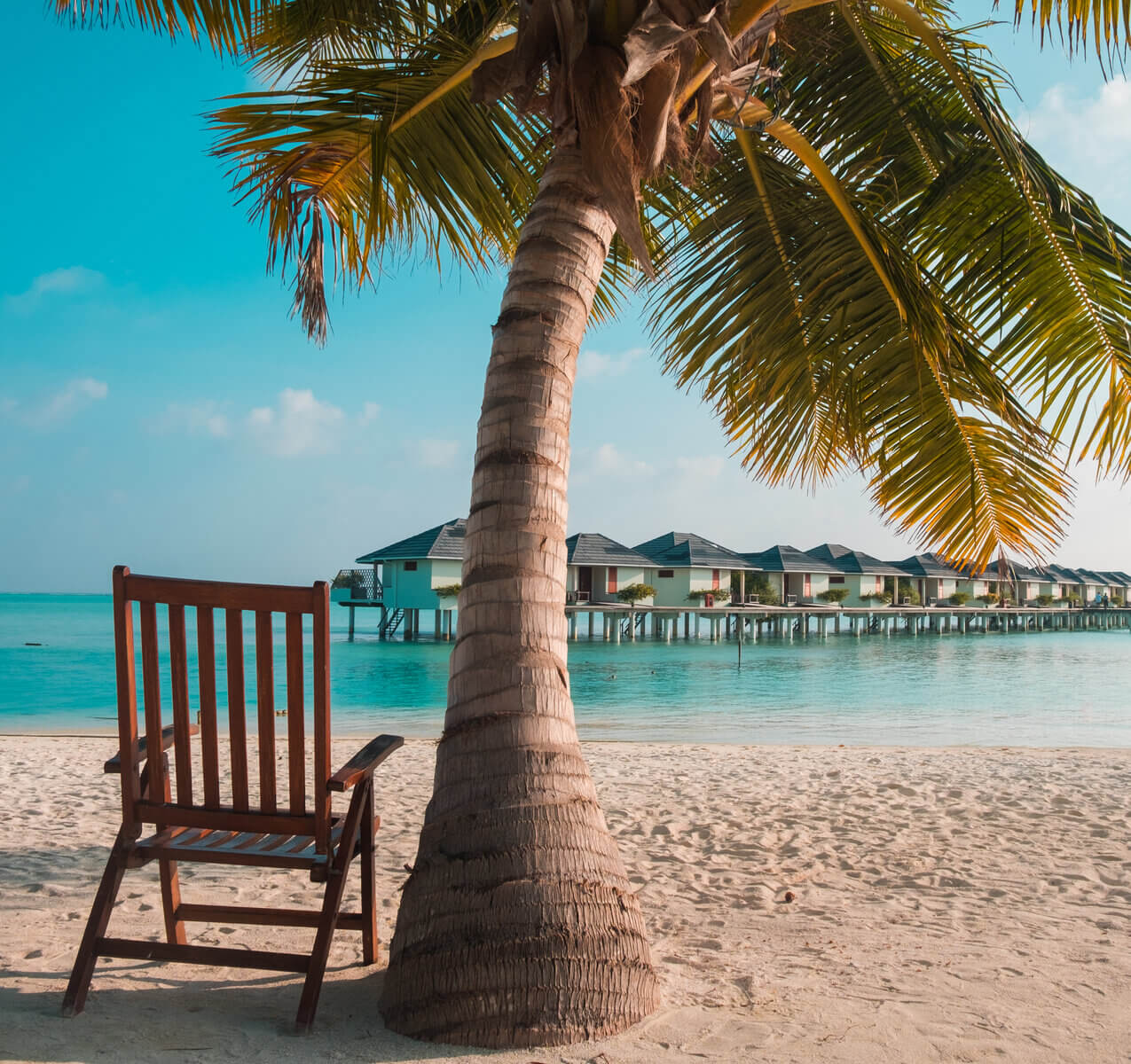 Chair In maldives Beach