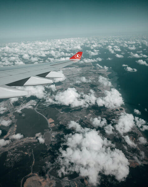 Flying to Maldives